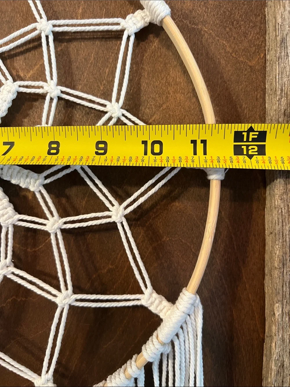 Boho Macramé Dreamcatcher Wall Hanging - Off white